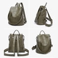 thumbnail image 3 of Women's anti-theft backpack, faux leather shoulder bag, 3 of 5