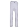 thumbnail image 4 of Fgnfyis Men's Casual Solid Color Elastic Casual Business Pants Fashion Pants Men's Pants Mens Cargo Pants White L, 4 of 9