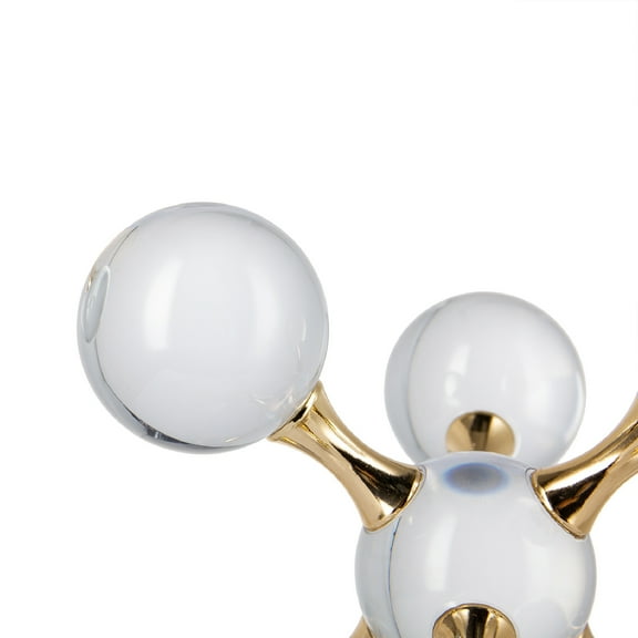 Molecular Ball - 8" x 8" x 8" - Clear/Gold
