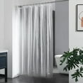 thumbnail image 2 of Wowhub Clear Plastic Shower Curtain Liner With Magnets, 3D Cat Eye Pattern Bathroom Curtain, 72 x 72, 2 of 6