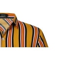 thumbnail image 5 of SSLR Hawaiian Shirt for Men Striped Shirt Casual Short Sleeve Button Down Shirts, 5 of 8