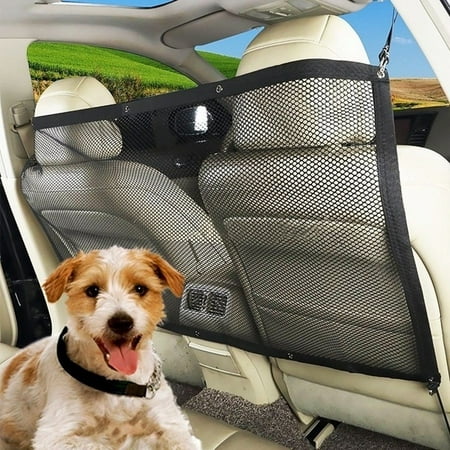 Car Isolation Net Pets Safety Net Adjustable Car Back Seat Car Trunk Dog Barrier Mesh