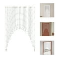 thumbnail image 3 of 23.6" High Clear Crystal Door Beads Beaded Curtains for Doorways Windows Arched w/ Adhesive Hook Clear, 3 of 8