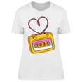 thumbnail image 1 of Cartoon Retro Cassette T-Shirt Women -Image by Shutterstock, Female x-Large, 1 of 4