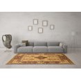 thumbnail image 3 of Ahgly Company Indoor Square Oriental Brown Industrial Area Rugs, 5' Square, 3 of 4