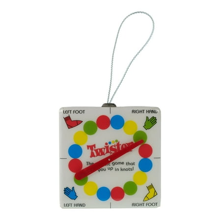 Twister Hanging Christmas Ornament, 4 inches Tall, Multi-Color, Plastic