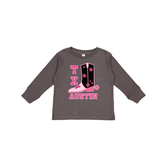 Inktastic Austin Texas Cowgirl Girls Long Sleeve Toddler T-Shirt