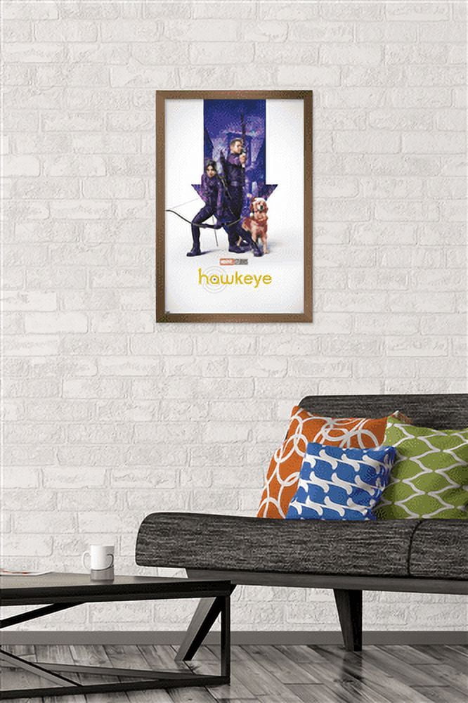 Marvel Hawkeye - Arrow One Sheet Wall Poster, 14.725" x 22.375", Framed