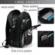 thumbnail image 4 of Fotbe Gothic Skull Drape Mochila con Estampado y Puerto USB para Hombre y Mujer, Mochila Antirrobo, Mochila de Viaje, Mochila Escolar, Mochila Universitaria, 4 of 7