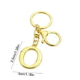 thumbnail image 3 of TanSiDing 5pcs Gold Letter Keychain Personalized Initial Pendant for Keys Bag Charm Gift for Women Men O, 3 of 6