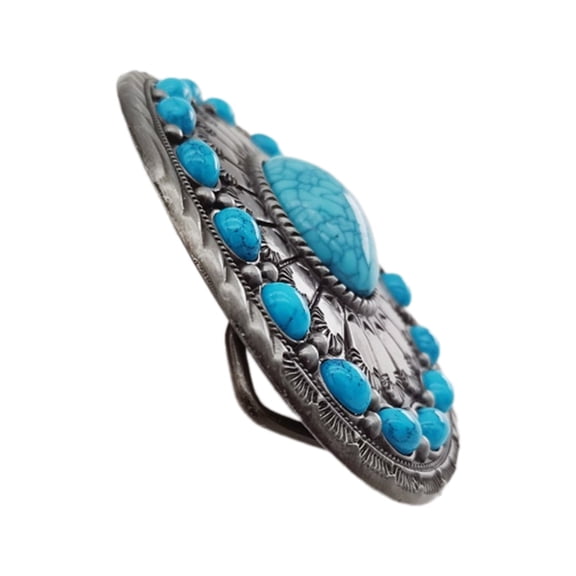 ZPAQI Vintage Carved Belt Buckle Metal Teen Waist Belt Buckle Replacement Supply