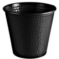 thumbnail image 1 of Monarch Abode 19144 Matte Black Hand Hammered Garden Pot Planter, 1 of 1