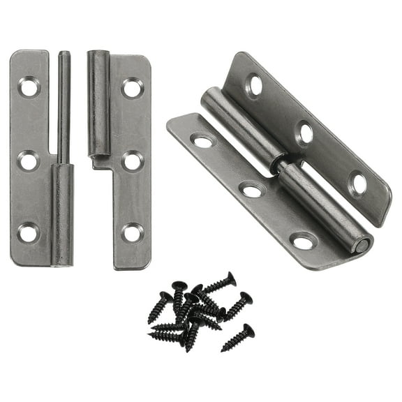 2Pcs Lift Off Hinges, 2" Detachable Lift Off Hinges Right Handed, Black