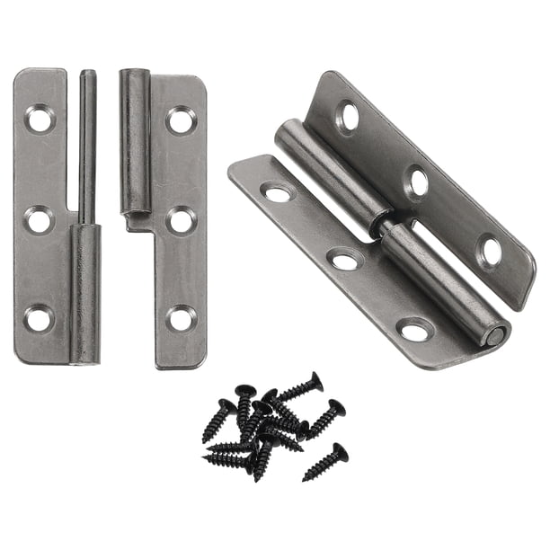 2Pcs Bisagras Desmontables, Bisagras Desmontables de 2" Mano Derecha, Negros