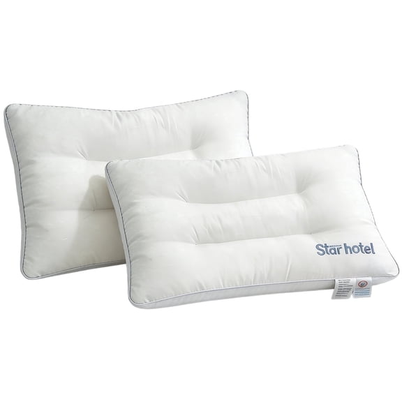 Adult Bed Pillows, 2 Pack, 29" x 18.5", Breathable Hypoallergenic Polyester