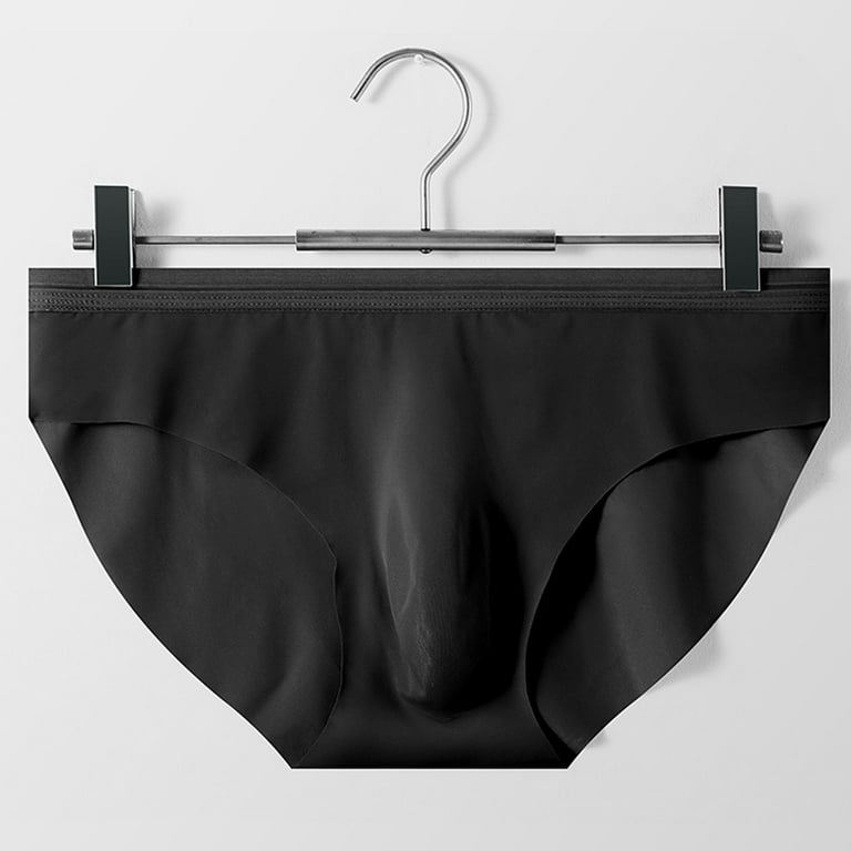 Vedolay Brief Big Ball Pouch Underwear for Men Tropical Brief for Low Rise  Panties,Black XL
