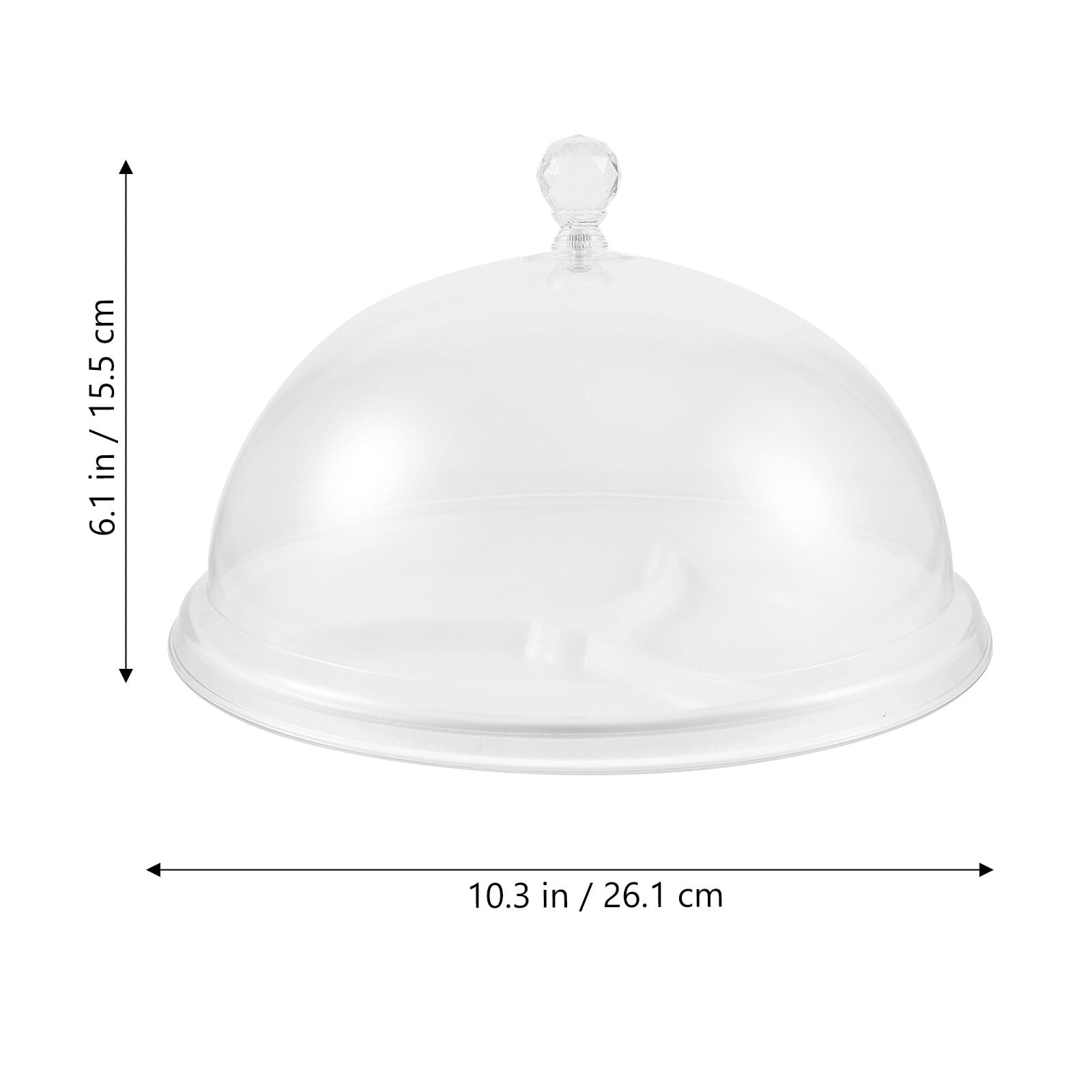 Clear Cake Tray with Lid Clear Cake Stand with Dome Fruits Serving Tray