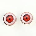 thumbnail image 3 of Sinister Scary Red Vampire Sew-On Button Glass Eyes, 3 of 8