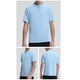 thumbnail image 1 of Blusa y camisa de manga corta con cuello alto para hombre, cuello alto, media cremallera, para fitness y ocio, deportiva, color liso, manga corta, blusas de poliéster para hombre, 1 of 6