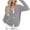 Gray, variant on HAiming Womens Cardigan V Neck Button down Long Sleeve Solid Color Casual Coat Fall Winter Trendy Clothes