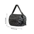 thumbnail image 3 of Bolsa plegable de la compra: bolsa de compra reutilizable de gran capacidad con correa al hombro, nylon resistente a desgarros, portátil y compacta para viajes y supermercados, 3 of 6