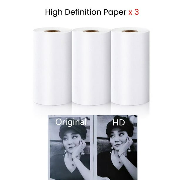 Rollos de papel de impresión para Mini impresora para niños, 57MM, cámara de impresión instantánea, etiqueta térmica, papel autoadhesivo, impresión de notas fotográficas