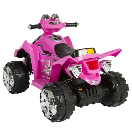 12v lights electric led wheeler battery power atv ride quad pink zoom