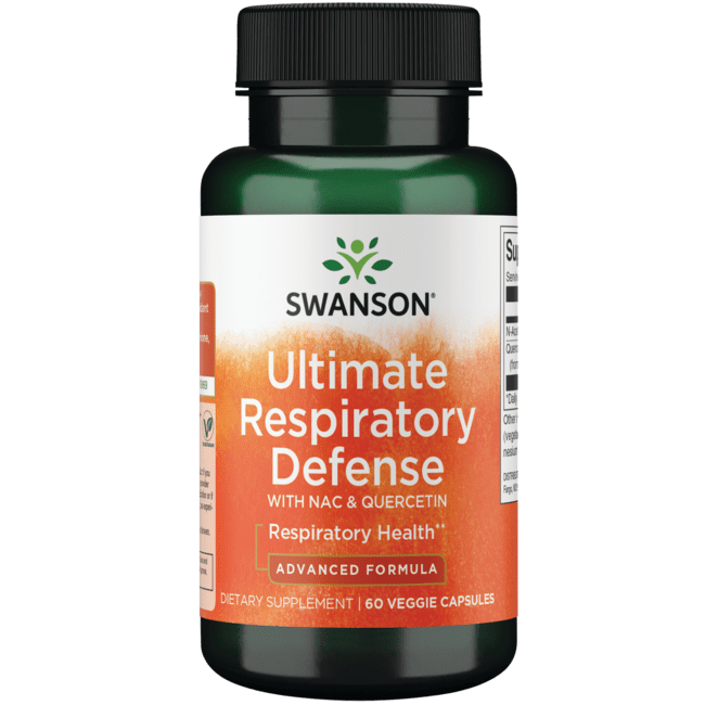 Swanson Ultimate Respiratory Defense with Nac and Quercetin 60 Veg Caps