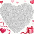 thumbnail image 1 of Espuma 100 Rosas De Espuma Blancas Para Decorar El Día De San Valentín Y Crear Un Ambiente Romántico, 3.5x2cm Rkxzt, 1 of 8