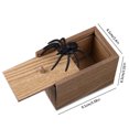 thumbnail image 2 of Caja de broma sorpresa de madera Caja de regalo de dinero de Halloween Broma Navidad Falso juguete de goma para saltar Vogacara FN2300-03, 2 of 7