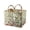 BB, variant on Boho Fabric Storage Basket with Handles, Large Capacity Foldable Floral Organizer for Clothes and Sundries, Quilted Puffer Tote Bag for Home, Picnic, Shopping, Travel