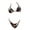 P, variant on WTXUE Bathing Suit Bikini Set High Waist Swimsuit Two Swimsuit Printed Triangle Neck Bikini Slim Swimsuit Sets (Women's)