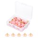thumbnail image 1 of Pins de empuje redondeados Uxcell, 200 Pcs Tachuelas decorativas de plástico para corcho, imágenes, bricolaje para el hogar, oficina, rosa, 1 of 6