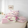 thumbnail image 4 of Erosebridal Dreamy Lollipop Bed in a Bag Twin size, Princess Bow-tie Bed Set, Romantic Heart Decor, Reversible, 4 of 5