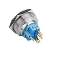 thumbnail image 3 of Interruptor de botón pulsador momentáneo de 30 mm Interruptor de interupteur de metal , Auto- Restablecimiento automático shamjiam Interruptor de botón plano, 3 of 7