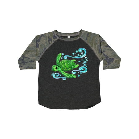

Inktastic Sea Turtle Swimming Gift Toddler Boy or Toddler Girl T-Shirt