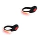 thumbnail image 3 of Soidarity 2 uds Clip luminoso para zapatos novedad juguetes intermitentes para niños adultos bicicleta al aire libre noche LED correr deportes al aire Concha negra clara roja 2piezas Soidarity CBP013393, 3 of 5
