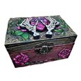 thumbnail image 1 of Skull Art Hidden Key Box, Decorative Small Wooden Box, Hidden Storage Compartment Jewelry Box Jewelry Box, 1 of 4