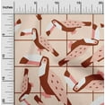thumbnail image 2 of oneOone Cotton Cambric Medium Brown Fabric Tropical Toucans Birds Sewing Craft Projects Fabric Prints By Yard 56 Inch Wide, 2 of 4