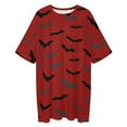 thumbnail image 3 of Bats Sleepshirts For Sleeping Travels Loose Sleepdress Pajama Dress Soft Nightdress Sleepwear, 3 of 7