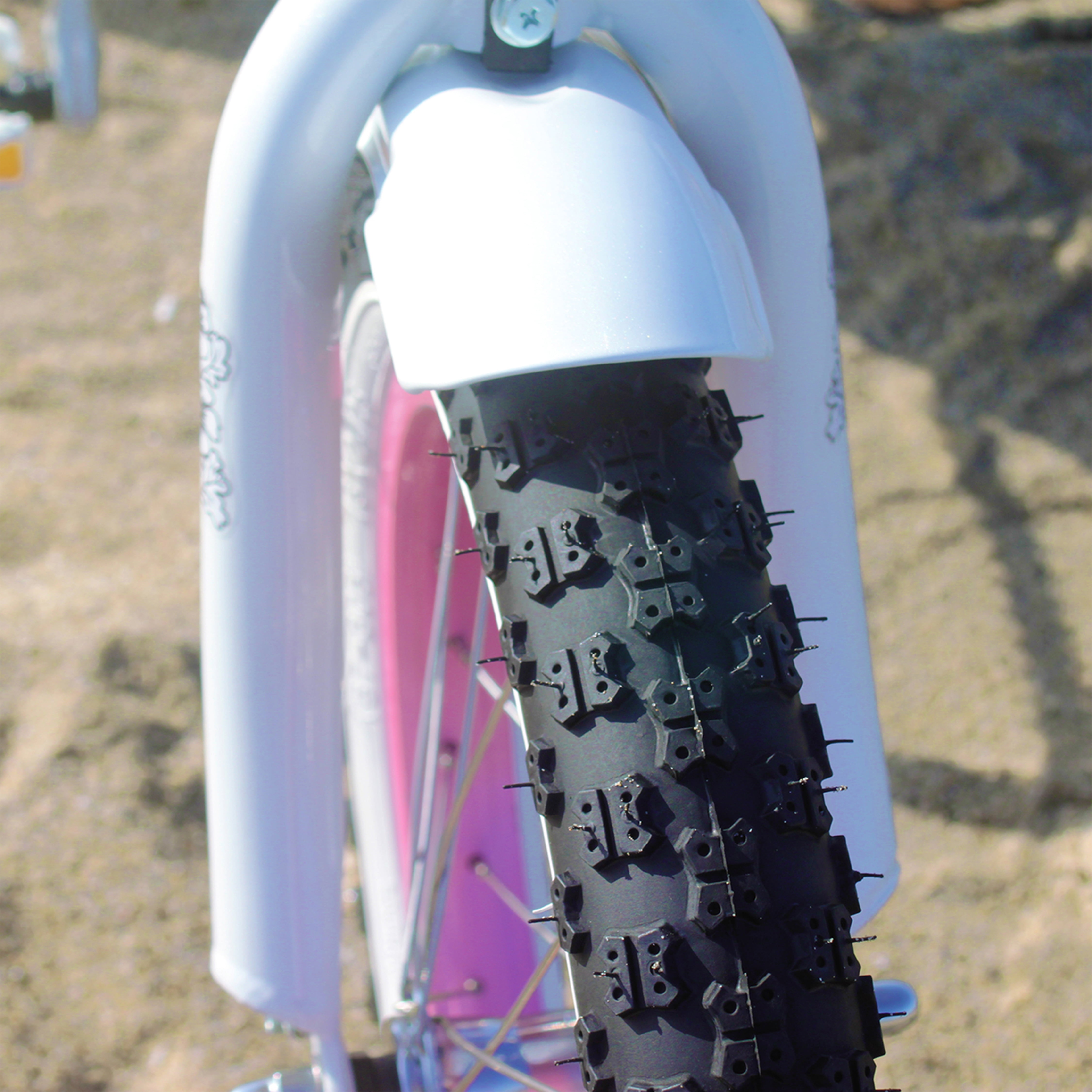 Firmstrong Bella Classic, 16", Girl's, Single Speed, White/Pink