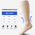 thumbnail image 3 of Compression Socks for Women and Men, CaiDieNu 3 Pairs Womens Compression Socks 20-30 mmHg, Knee High Compression Socks for Running, Nurse, Pregnancy and Travel, 3 of 9