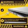 thumbnail image 3 of Funda con teclado IBENZER para MacBook Air de 13,6 pulgadas a 2025, 3 of 9