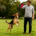 thumbnail image 4 of Hearth & Gear Football Interactive Anxiety Tug Of War For German Belgian Malinois Large Breed Fiber Rugby With Rope Rabbit Stuff Sturdy Dog Squeaky Dog Games for Puppies Dog without Stuffing Or, 4 of 5