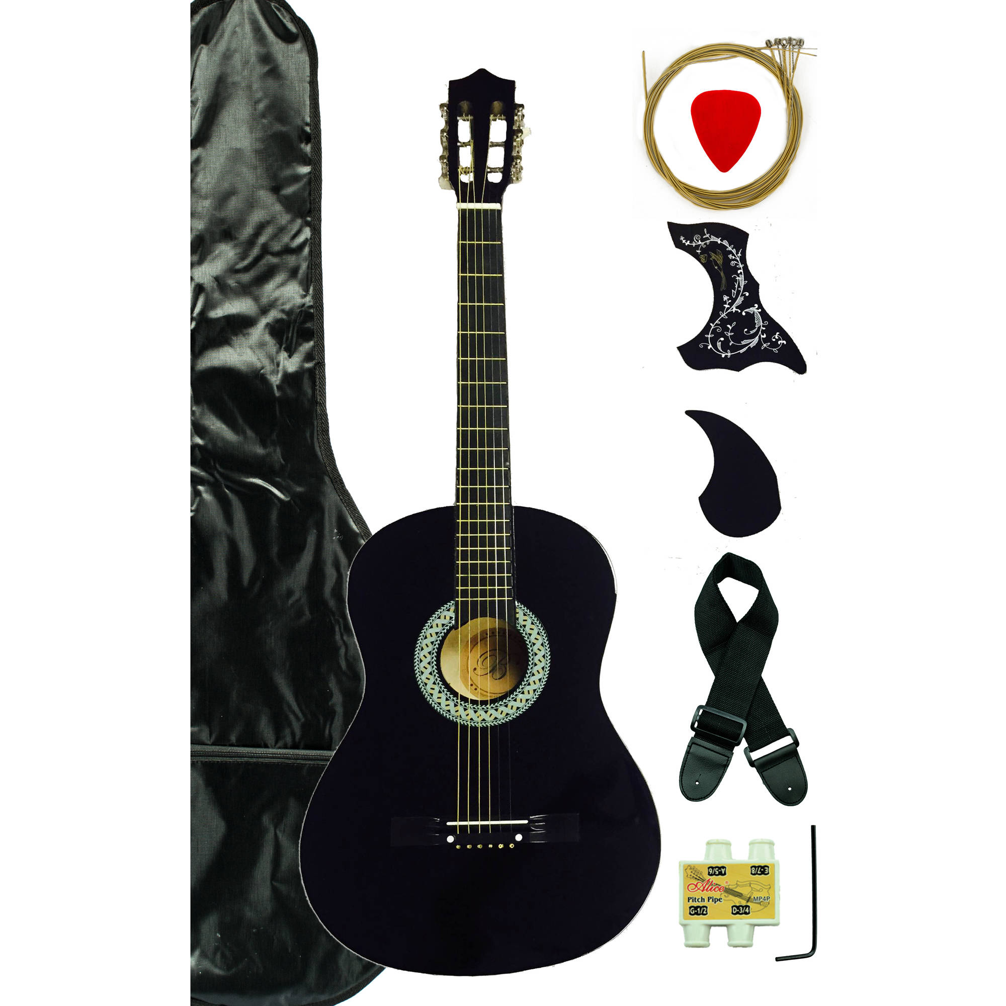 cheap black guitar