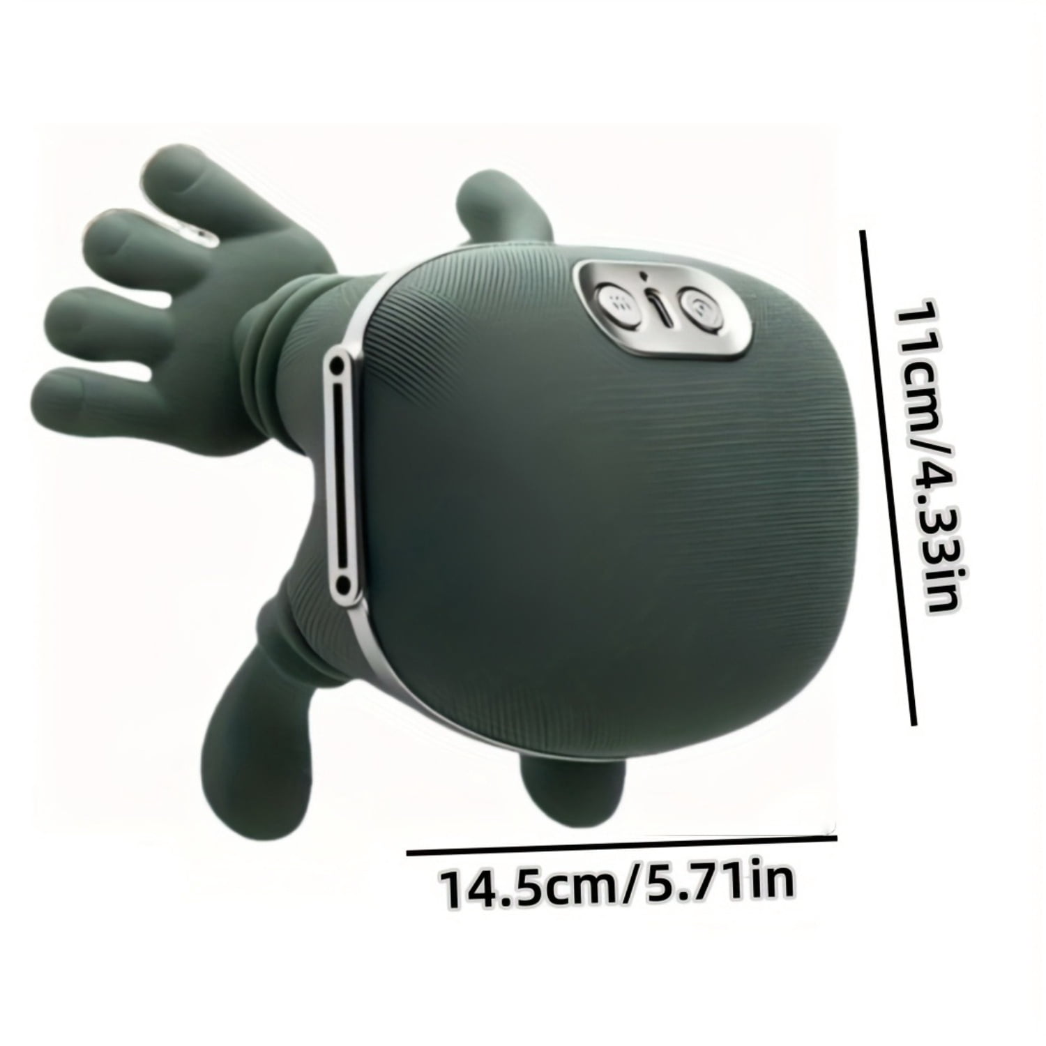 Wireless Neck & Shoulder Massager, 3D Deep Tissue Shiatsu with Heat, 3-Speed Adjustable, Portable Rechargeable