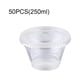 thumbnail image 3 of Toystoory 50 paquete/lote caja de pastel desechable ABS transparente de fácil acceso de grado alimenticio para hornear Herramientas y accesorios para hornear Transparente Con Tapa 250ml, 3 of 6