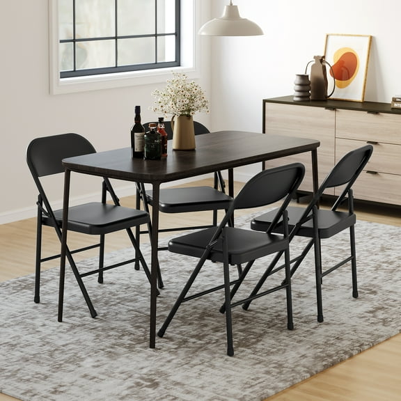 2/4PCS Folding Chairs, Portable & Stackable Commercial Seat with Metal Frame, Heavy Duty Foldable Chairs for Office Wedding Party, 350 Pound Capacity