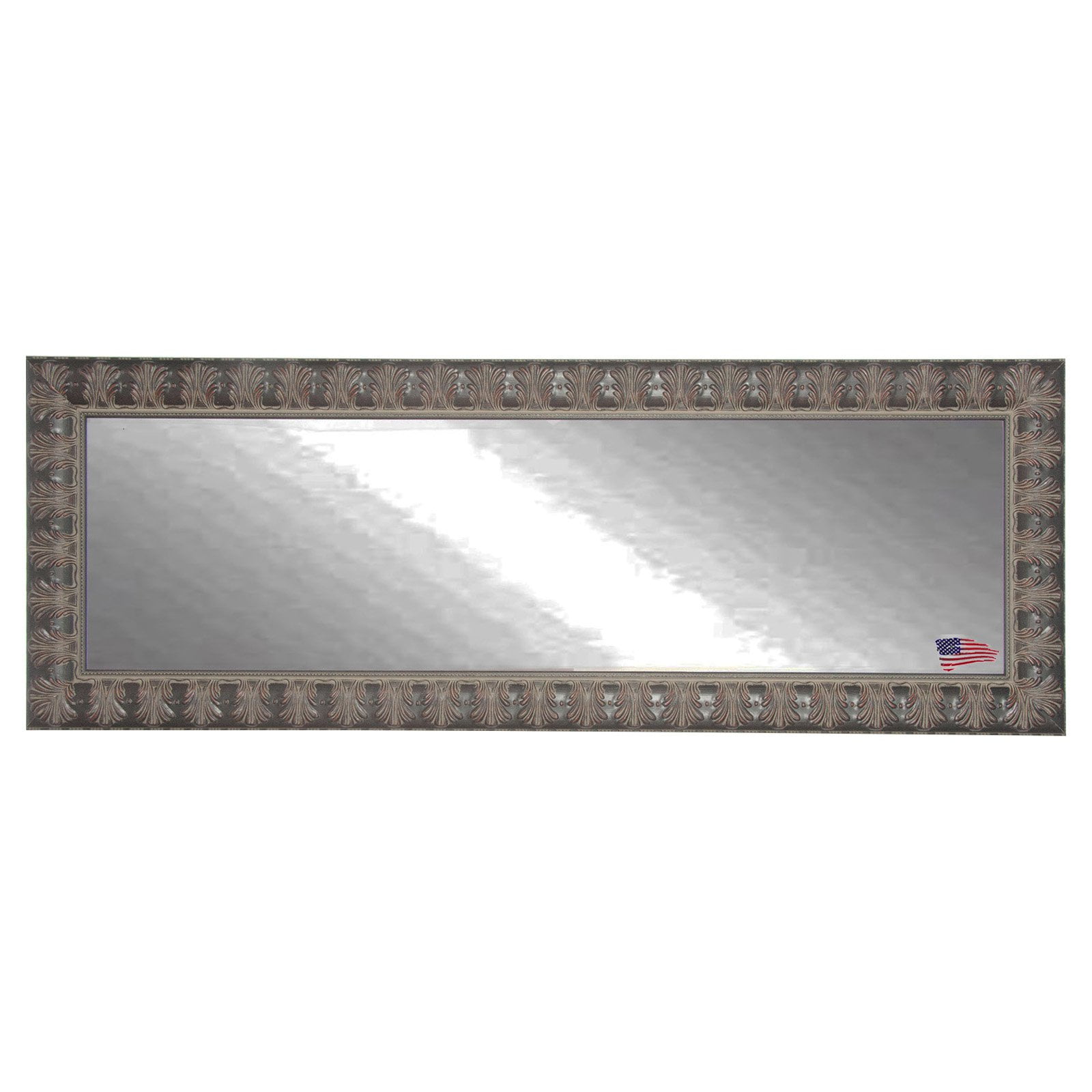 Rayne Mirrors Feathered Accent Double Vanity Wall Mirror