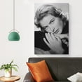 thumbnail image 4 of Actresses from Stockholm Ingrid Bergman Black And White Retro Poster Wall Art Poster Gifts Bedroom Prints Home Decor Hanging Picture Canvas Painting Posters 12x18inch(30x45cm), 4 of 6